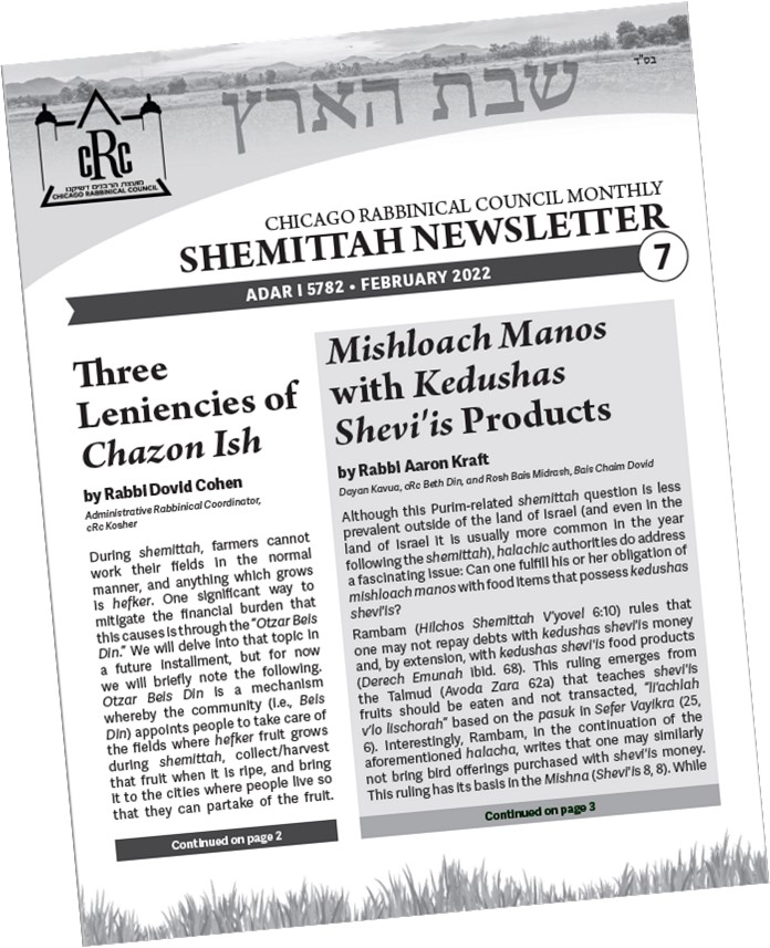 cRc Shemittah Newsletter #7