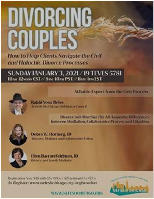 Recording of Rabbi Reiss at Nefesh Event: Divorce Isn’t On Size Fits All.