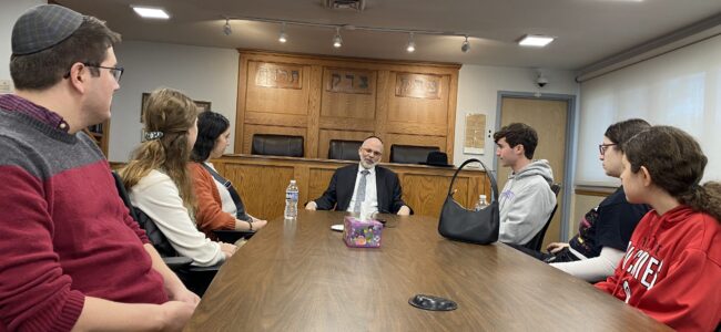 Chabad Northwestern Visits the cRc Beth Din. November 5, 2023