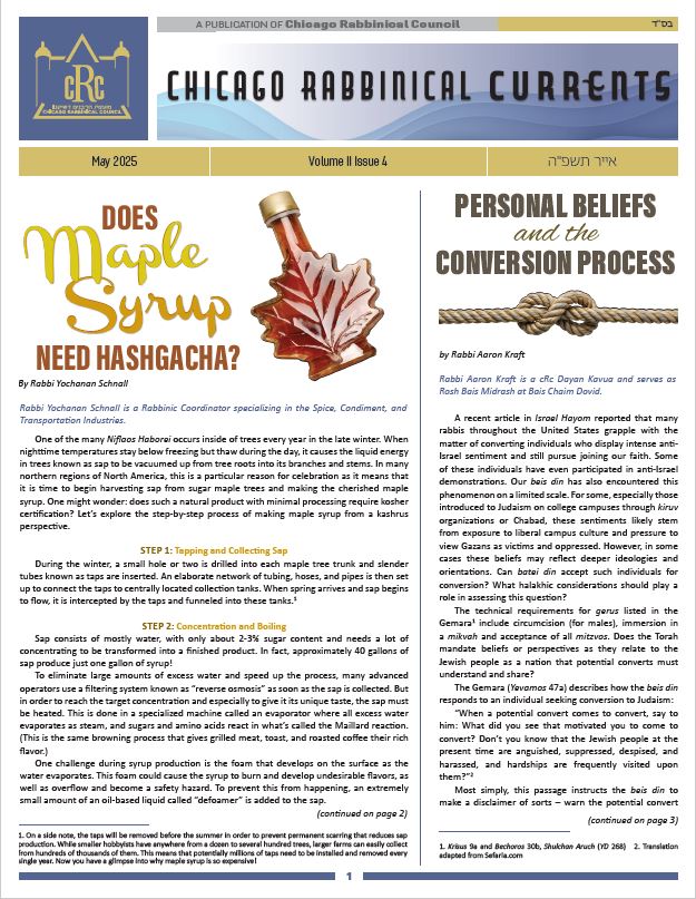 Chicago Rabbinical Currents Volume 2